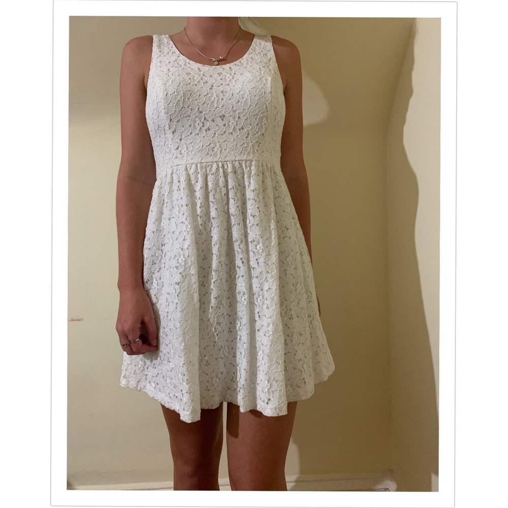 LUSH White Lace Dress
